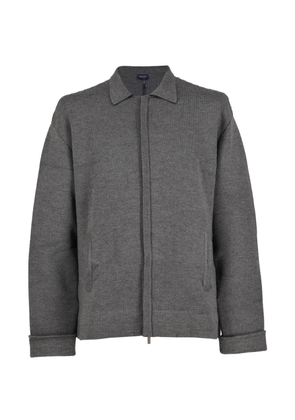 Kenzo Pre-Owned Textured collared sweatshirt - Grey