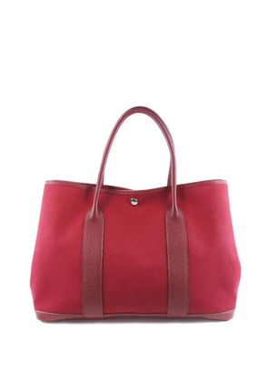 Hermès Pre-Owned 2008 Toile and Negonda Garden Party 36 tote bag - Red