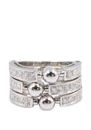 Bvlgari Pre-Owned 2010s Allegra Triple Band diamond ring - Silver