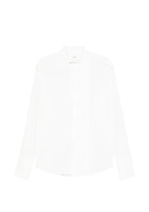 6397 long-sleeve pleated-detail shirt - White
