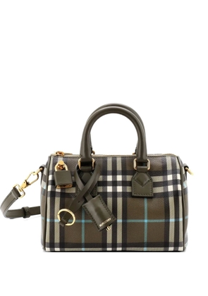 Burberry Pre-Owned Bowling Bag Vintage Check Coated Canvas Mini handbag - Green