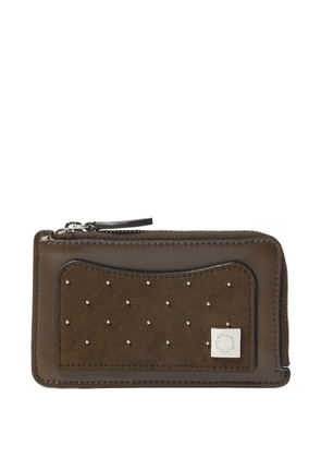 Stella McCartney stud-embellished zip wallet - Brown