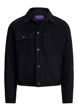 Ralph Lauren Purple Label buttoned leather jacket - Blue