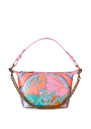 Kurt Geiger London Kurt Soft printed chain-strap shoulder bag - Pink
