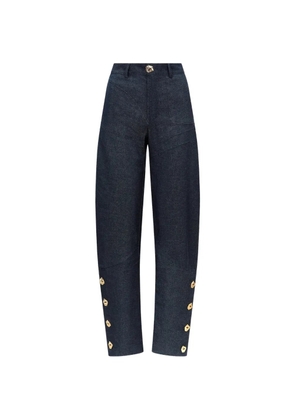 Violante Nessi Brancusi wide-leg panelled jeans - Blue
