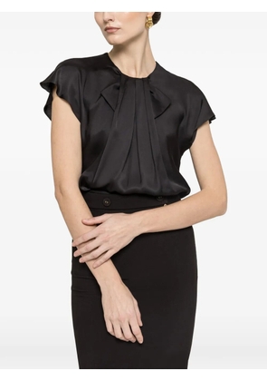 NISSA pleat detail top - Black