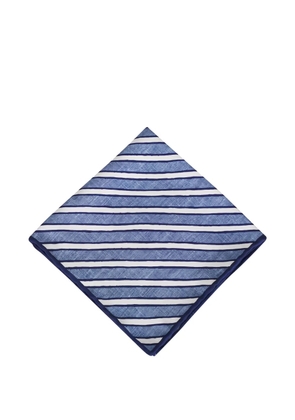 Brunello Cucinelli striped pocket square - Blue