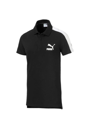 PUMA logo-detail polo shirt - Black