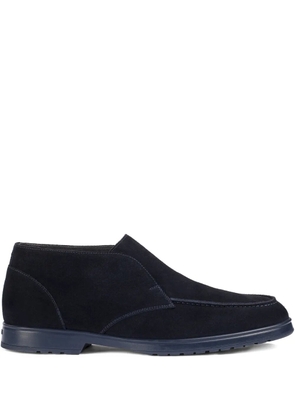 Doucal's suede slip-on boots - Blue