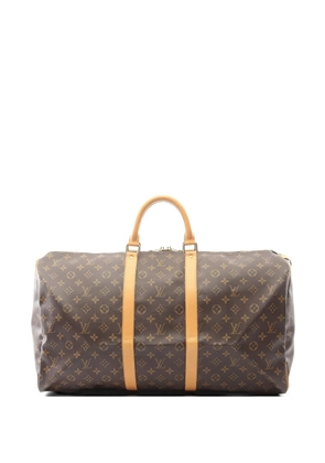 Louis Vuitton Pre-Owned 2002 55 Keepall monogram Boston bag - Brown