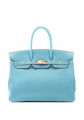 Hermès Pre-Owned 2004 Birkin 35 leather handbag - Blue