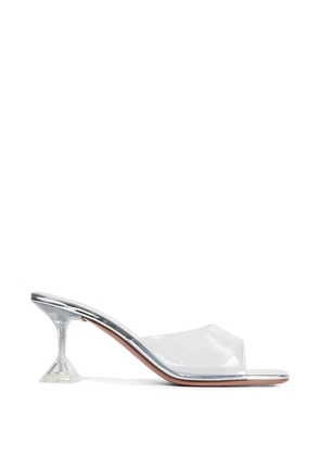 Amina Muaddi Lupita Glass open-toe mules - Silver