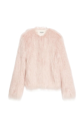 Zadig&Voltaire Freddie Curly faux fur coat - Pink