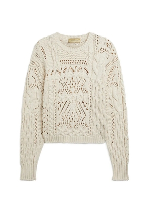 Momoni Martinez mixed stitches sweater - Neutrals