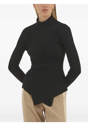 Violante Nessi ribbed turtleneck top - Black