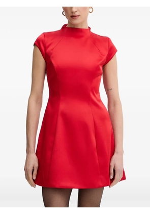Bardot Delphi Hourglass high neck A-line dress - Red