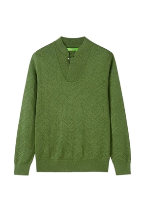 Shanghai Tang V-neck sweater - Green