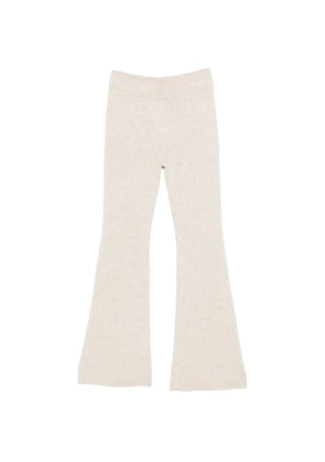 BOMPARD ribbed flared trousers - Neutrals