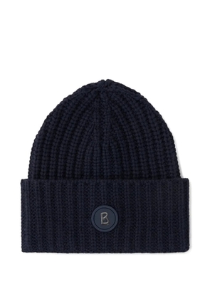 BOGNER Kilian logo-patch beanie hat - Blue