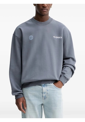 AllSaints graphic crew-neck sweatshirt - Blue