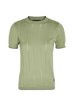 B.B. Walace Indiana open-knit short-sleeve T-shirt - Green