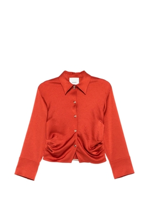 Nanushka Hildie cinched shirt - Red