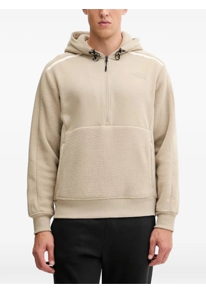 The North Face logo-embroidered hoodie - Neutrals