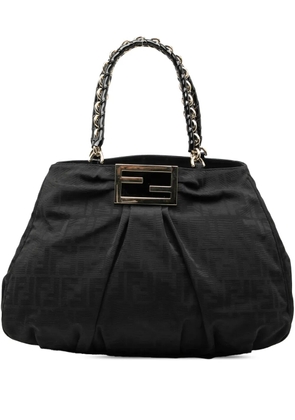 Fendi Pre-Owned 2000-2010 Large Zucca Canvas Mia tote bag - Black