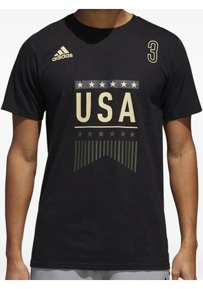 adidas logo-print T-shirt - Black