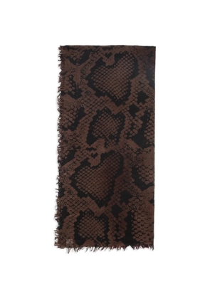 Faliero Sarti fringed scarf - Black