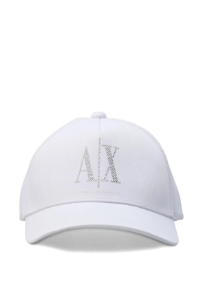 Armani Exchange logo-detail baseball cap - White