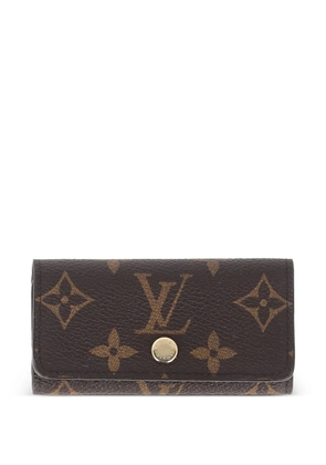 Louis Vuitton Pre-Owned 4 Key flap-closure monogram canvas key holder - Brown