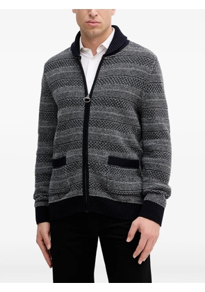 Barbour Helmsley zipped pockets knitted cardigan - Blue