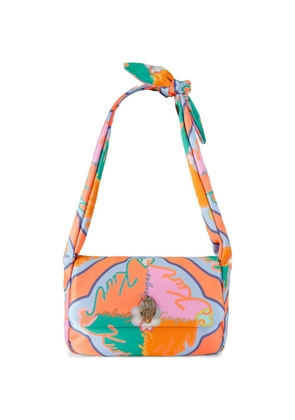 Kurt Geiger London Kensington Knot eagle-head-embellished shoulder bag - Orange