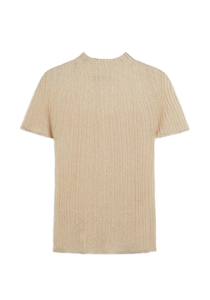 Momoni ribbed T-shirt - Neutrals