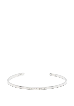 MM6 Maison Margiela logo-engraved bracelet - Silver