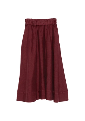 Rosso 35 elasticated waist midi skirt - Red
