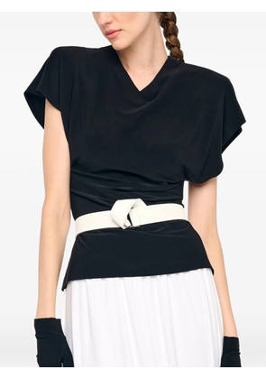 Norma Kamali knot belt - White