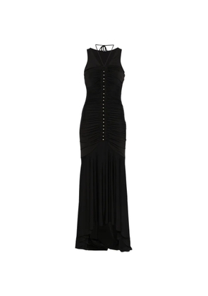 Just Cavalli ruched V-neck dress - Black
