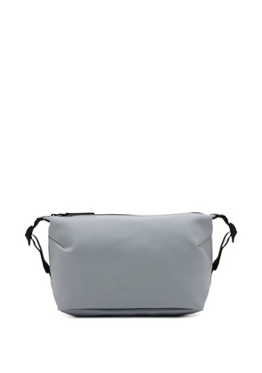 Rains logo-print wash bag - Grey