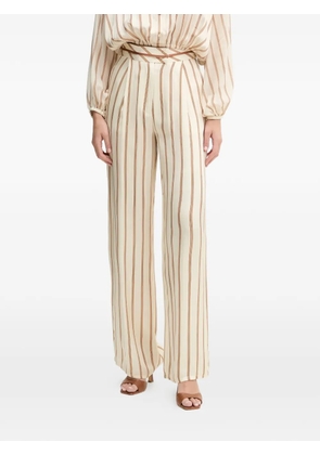 SIMONA CORSELLINI striped trousers - Neutrals