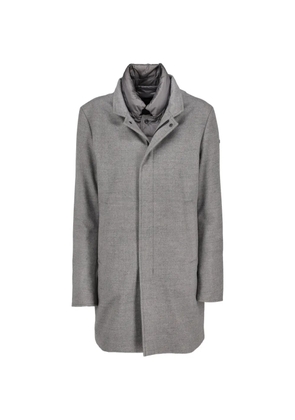 Vintage hooded layered coat - Grey