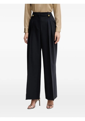 Barbour Avery gold-tone button pleated trousers - Blue