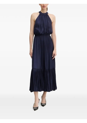 Morgan pleated midi dress - Blue