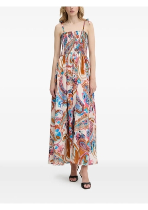 Morgan tie-strap maxi dress - Neutrals