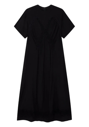 Stella McCartney lace-detail silk maxi dress - Black