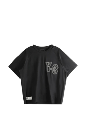 Y-3 embroidered cotton T-shirt - Black