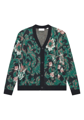 Les Deux Alex jacquard-floral cardigan - Black