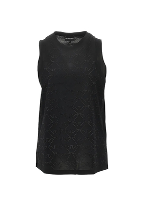 Emporio Armani pattern vest - Black