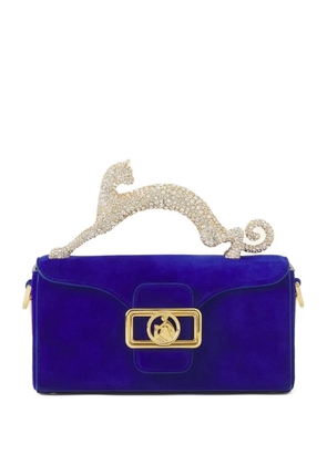 Lanvin embellished animal chain tote bag - Blue